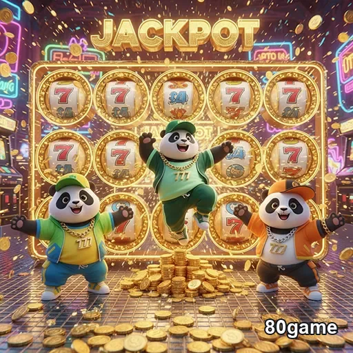 Jackpot emocionantes da Pandas Gaming no 80game, promovendo diversão em jogos online.