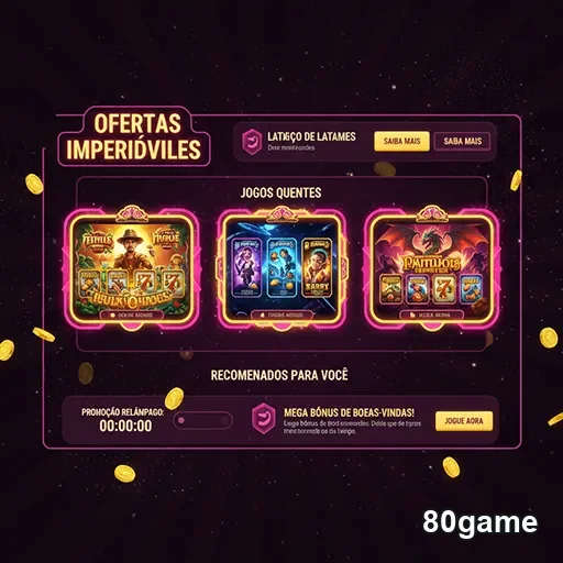 Ofertas imperdíveis de jogos quentes na 80game, aproveite já!